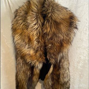 Faux fur vest